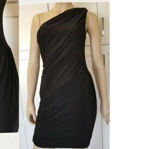 AQUA one shoulder dress